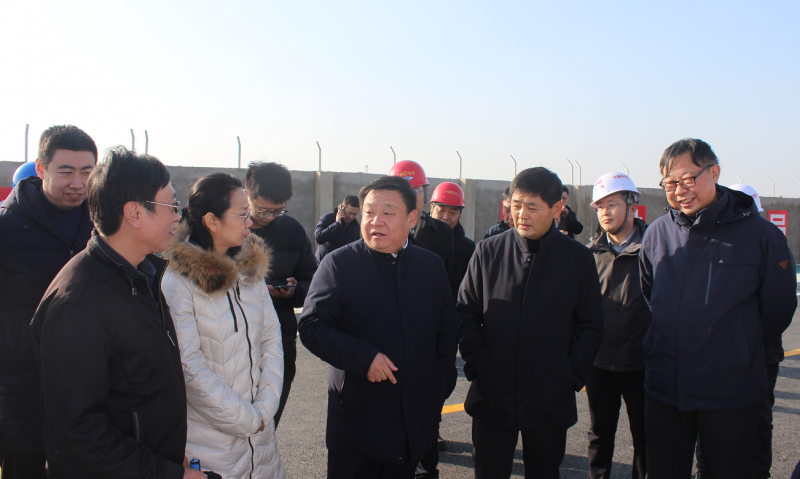 七局新建洛阳动车存车工程项目调研,洛阳市人民政府副秘书长张捍卫